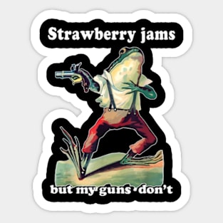 Strawberry Jams But My Glock Don't Sticker